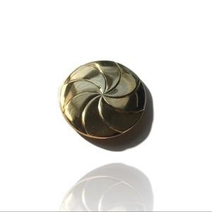 Golden spiral Scarf pin